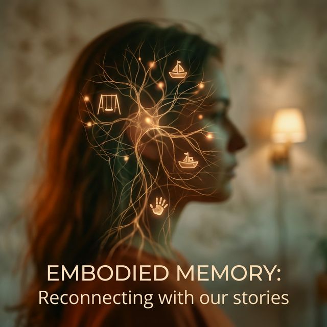 Abstraktní zobrazení vlivu výchovy a zákazů z dětství na lidský nervový systém