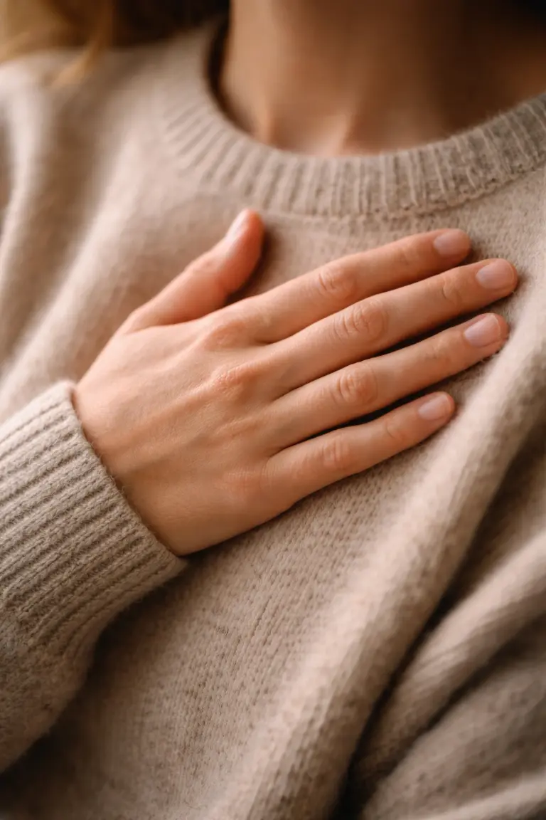 Podpora dechu a uvolnění napětí na hrudníku